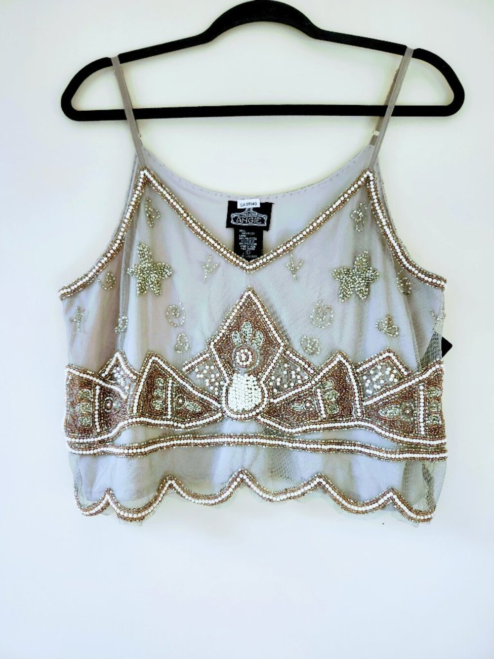 Beaded Crop Top